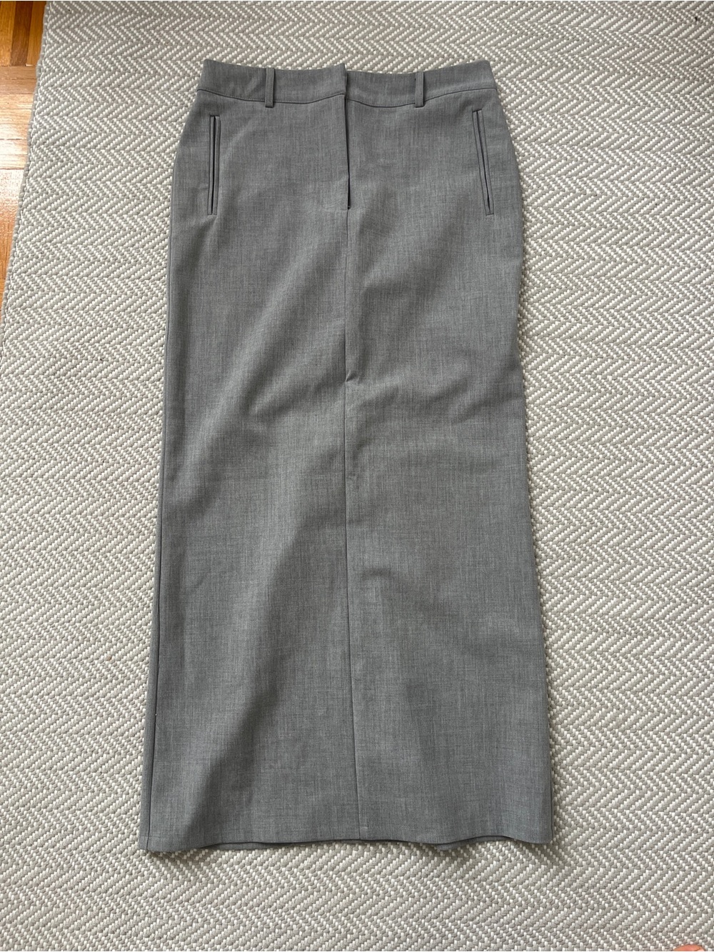 Forever 21 Gray Maxi Pencil Skirt